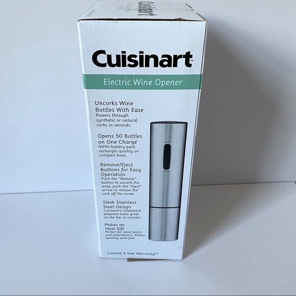 Cuisinart Electric Wine Opener NIB - Picture 3 of 6
